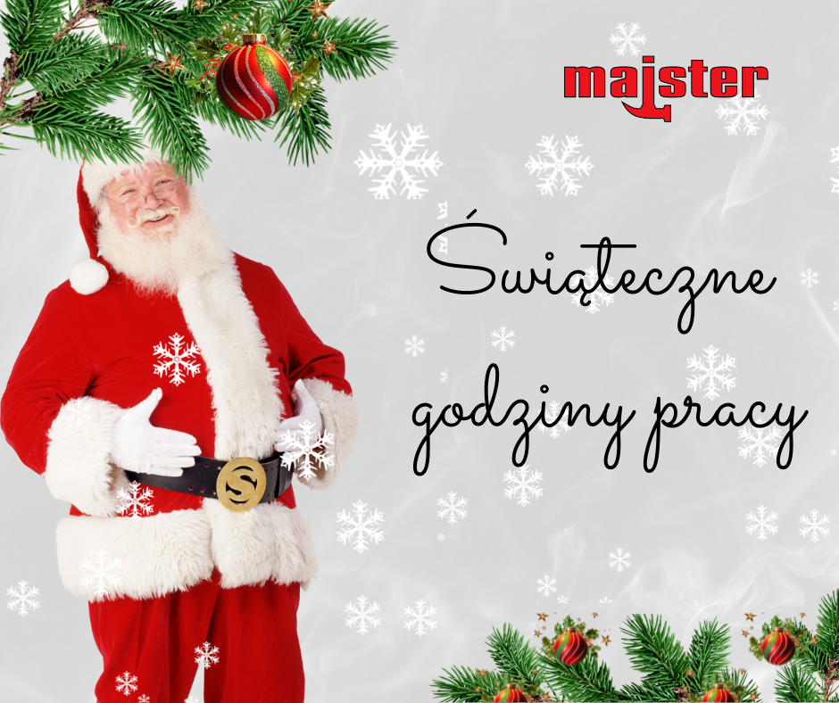Majster - świąteczne godziny pracy - Majster